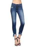 Flying Monkey Exposed Zip Skinny Jeans