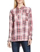 Two By Vince Camuto Long Sleeve Plaid Button Down Shirt