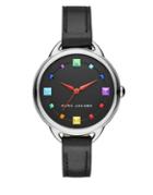 Marc Jacobs Betty Stainless Steel Case Leather Three-hand Watch