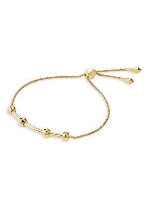Michael Kors Custom Kors 14k Goldplated Charm Slider Bracelet