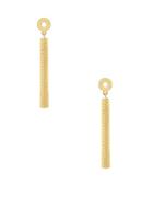 Cole Haan Goldtone Brass Chevron Stick Drop Earrings