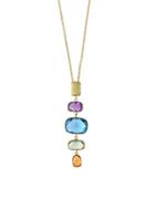 Effy Mosaic Amethyst, Topaz, Citrine And 14k Yellow Gold Drop Pendant Necklace