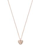 Michael Kors Pave Cubic Zirconia & Steel Heart-shaped Reversible Necklace