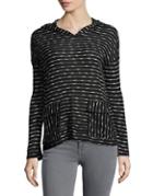 Two By Vince Camuto Striped Hoodie