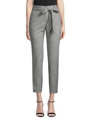Karl Lagerfeld Paris Bow Belt Pants