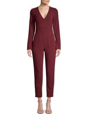 Black Halo Sambora Cropped Jumpsuit