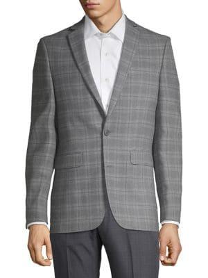 Lord Taylor Slim-fit Plaid Suit Jacket