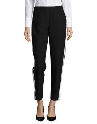 Design Lab Lord & Taylor Contrast Striped Joggers