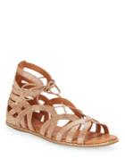 Gentle Souls By Kenneth Cole Break My Heart Foiled Leather Sandals