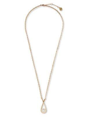 Vince Camuto Twist Faux Pearl Pendant Necklace