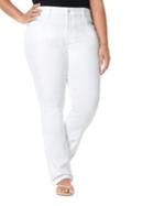 Nydj Marilyn Straight-leg Jeans-endless White