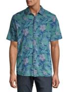 Tommy Bahama Indigo Jungle Topia Knit Camp Shirt