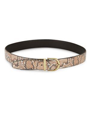 Steve Madden Reversible Snake-embossed Belt