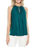Vince Camuto Topic Heat Rumpled Keyhole Blouse