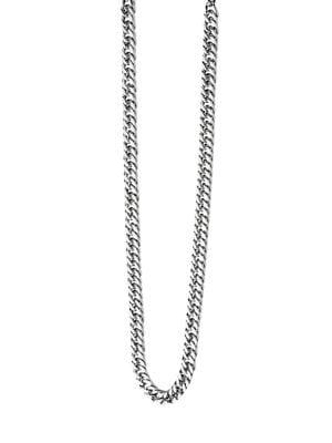 Fred Bennett Stainless Steel Curb Chain Necklace