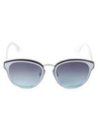 Circus By Sam Edelman 63.5mm Clear Notched Oval Sunglasses