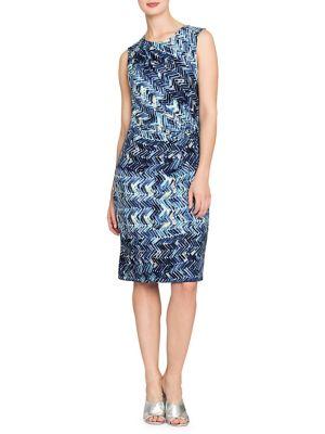 Nic+zoe Plus Seaside Tile Sheath Dress