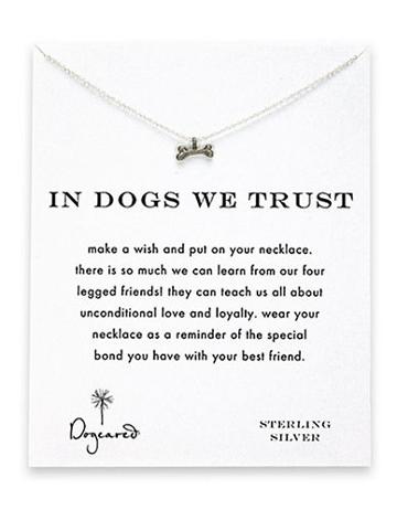 Dogeared Dog Bone Charm Necklace