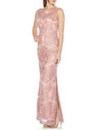 Laundry By Shelli Segal Sequin Mesh Column Gown