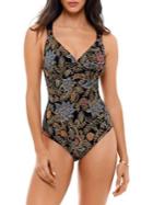 Amoressa By Miraclesuit Indochine Horizon Print One-piece Swimsuit