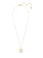 Swarovski Circle Rose-goldplated Pendant Necklace