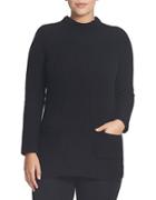 Chaus Ribbed Mockneck Sweater