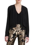 Donna Karan Open-front Long-sleeve Jacket