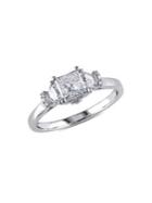 Sonatina 14k White Gold & Diamond Princess Engagement Ring