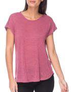B Collection By Bobeau Textured Roundneck Top