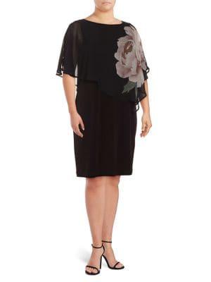 Lori Michaels Plus Fly Away Knee-length Dress
