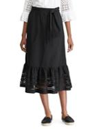 Lauren Ralph Lauren Laser-cut A-line Midi Skirt