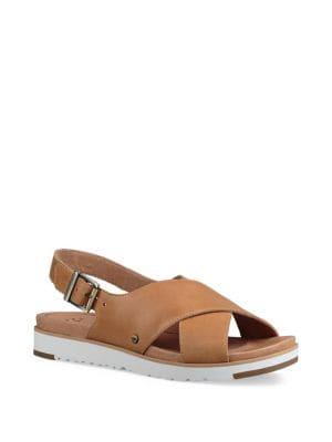 Ugg Kamille Leather Slingback Sandals
