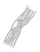 Givenchy Multi-row Faux Pearl, Crystal And Silvertone Bracelet
