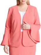 Calvin Klein Bell-sleeve Open Jacket