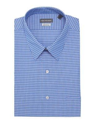 Van Heusen Textured Check Button-down Shirt