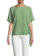 Michael Michael Kors Paisley Side-tie Top