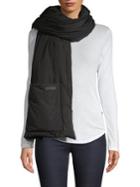 Steve Madden Nylon Puffer Zip Scarf