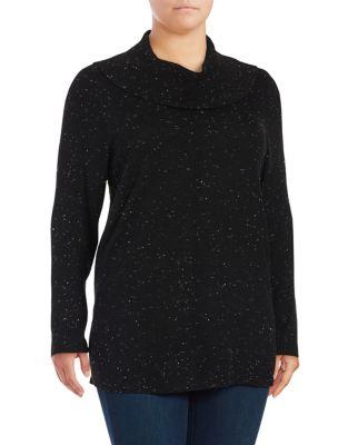 Calvin Klein Plus Cowlneck Long-sleeve Sweater