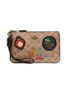 Coach Small Wizard Of Oz Patched Canvass Wristlet