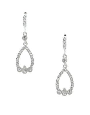 Givenchy Crystal Pear Drop Earrings