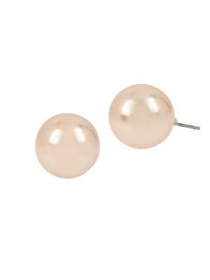 Miriam Haskell Pearl Basics Faux Pearl Stud Earrings