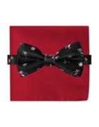 Susan G. Komen Knots For Hope Two-piece Penguin Bow Tie And Pocket Square Set