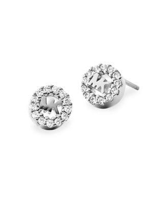 Michael Kors Custom Kors Sterling Silver Logo Studs