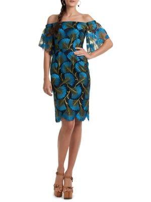 Trina Turk Found In Translation Naomi Off-the-shoulder Dress