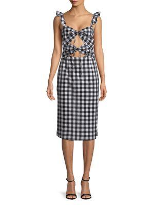 Wayf Gingham Sheath Dress