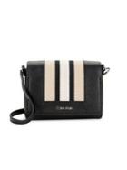 Calvin Klein Clara Striped Leather Crossbody Bag