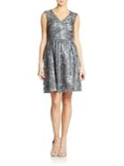 Decode 1.8 Sequined Filigree Embroidered Dress