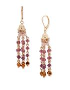 Lonna & Lilly Tassel Crystal Drop Earrings