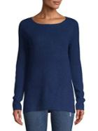 Lord & Taylor Textured Cashmere Sweater