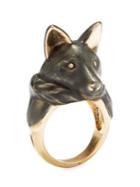 Sole Society Goldtone Fox Ring